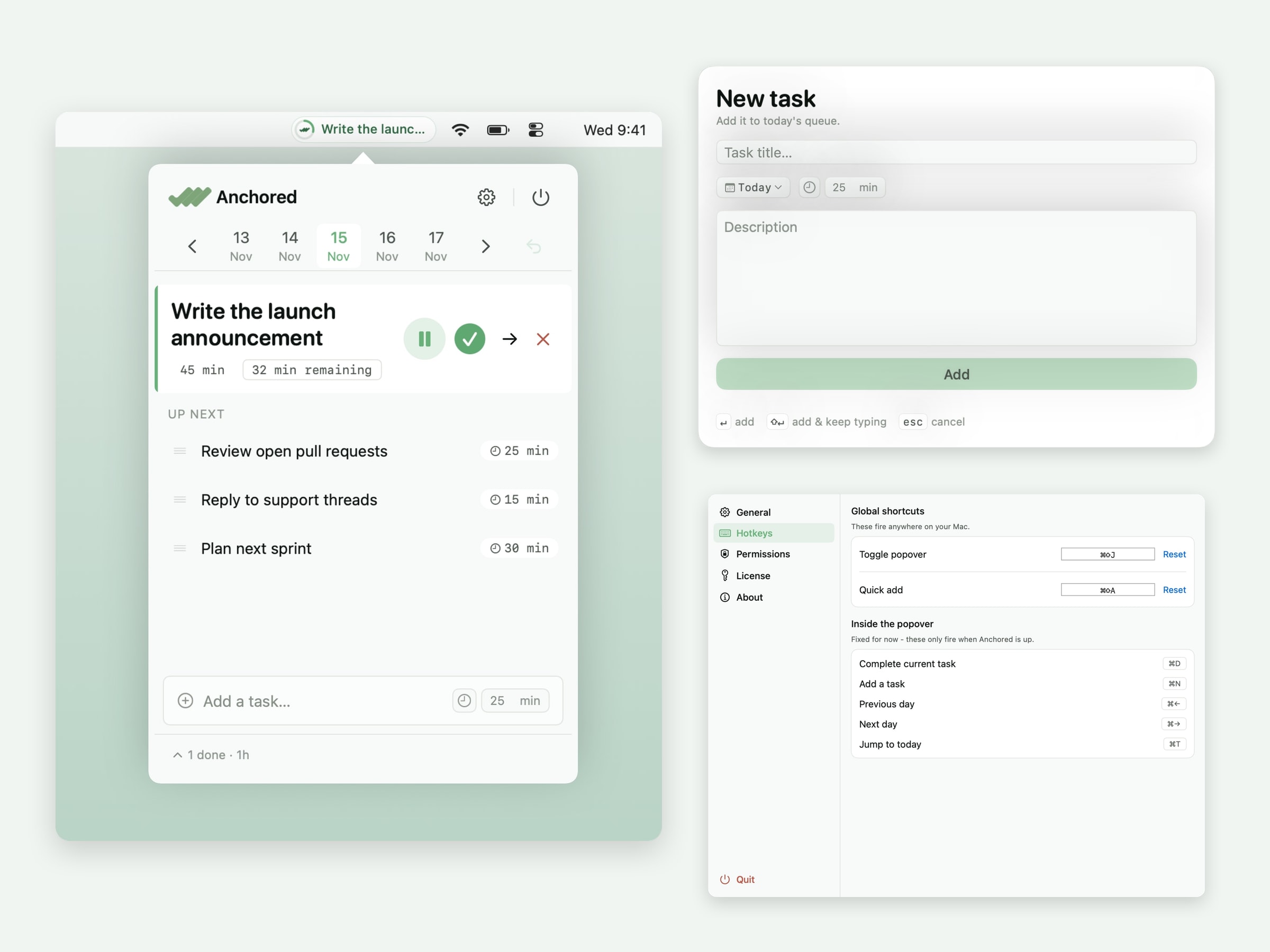 Anchored - Timed To Do List