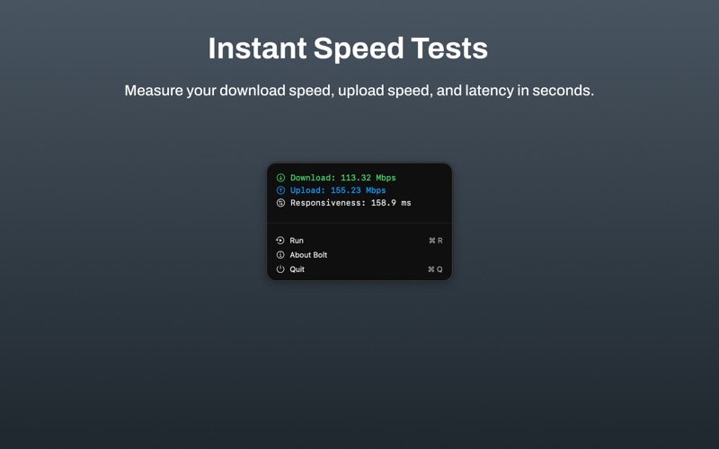 Bolt: Network Speed Test
