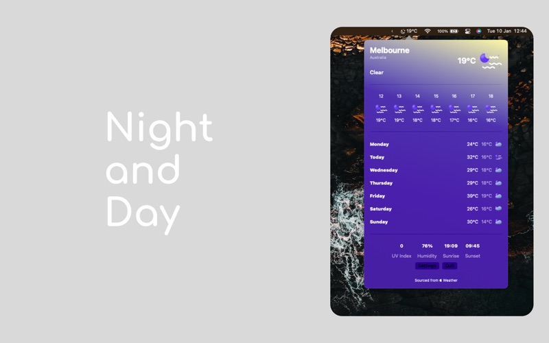 MenuBar Weather