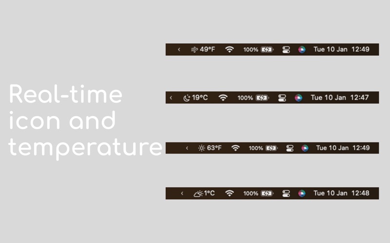 MenuBar Weather