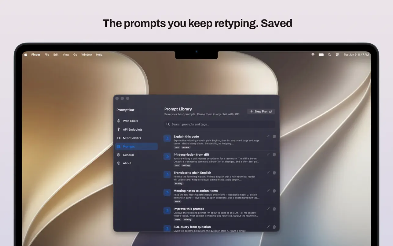 PromptBar