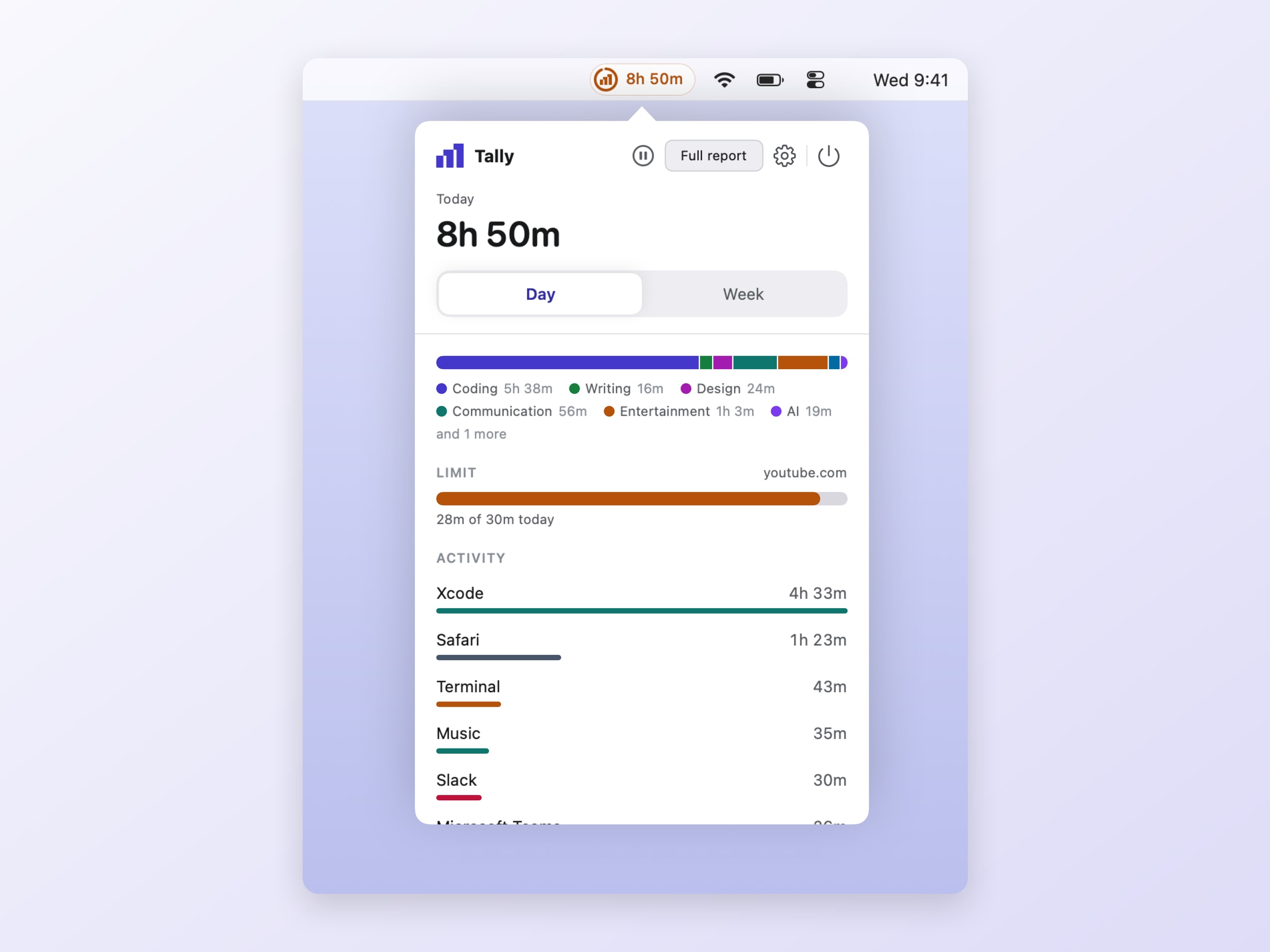 Tally - Screen Time for Mac