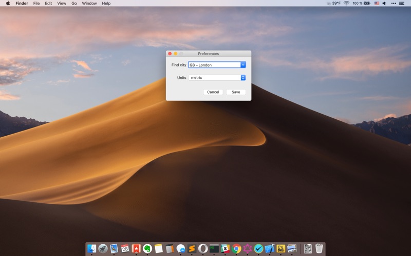Weather for Status Bar